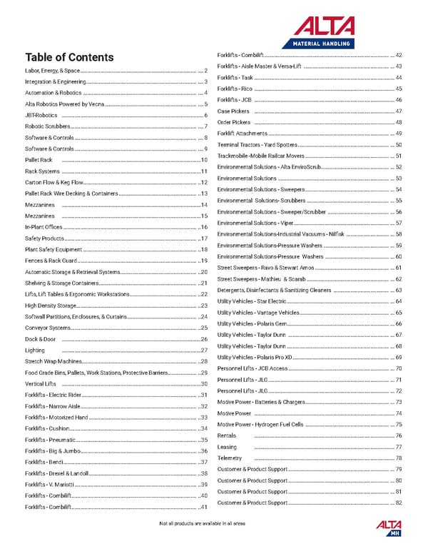 Alta MH Full Product Catalog New York - Page 3