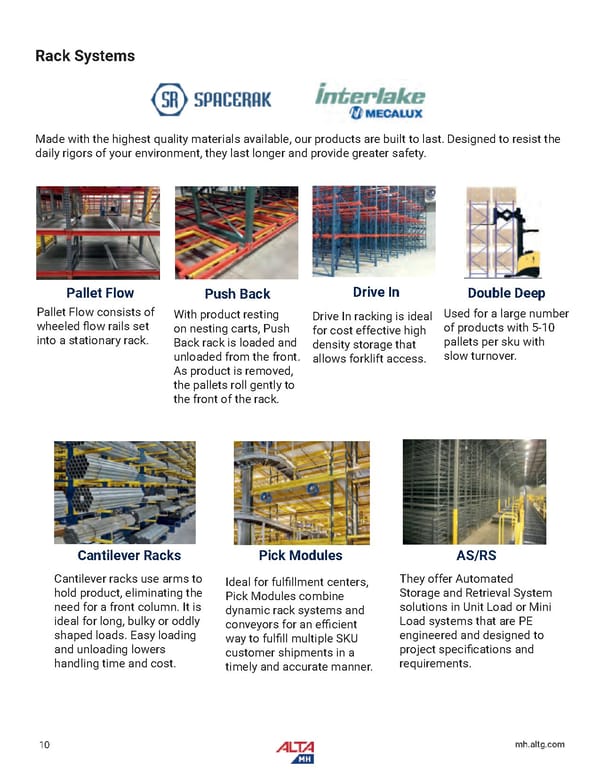 Alta Material Handling Full Line Product Catalog: Midwest - Page 12