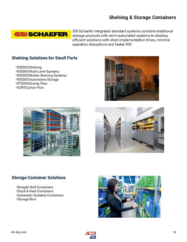 Alta Material Handling Full Line Product Catalog: Midwest - Page 21
