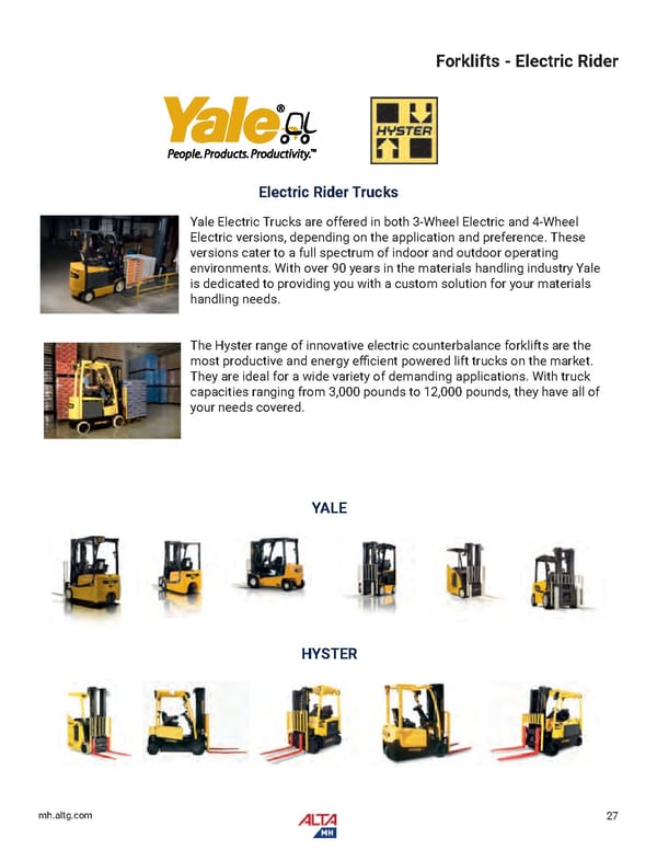 Alta Material Handling Full Line Product Catalog: Midwest - Page 29