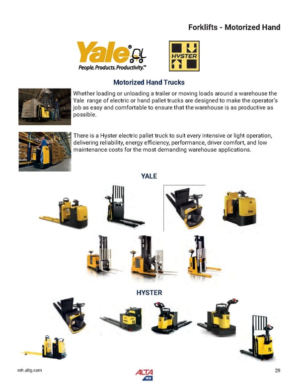 Alta Material Handling Full Line Product Catalog: Midwest - Page 31