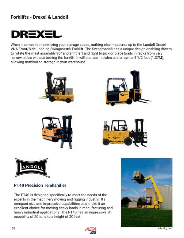Alta Material Handling Full Line Product Catalog: Midwest - Page 36
