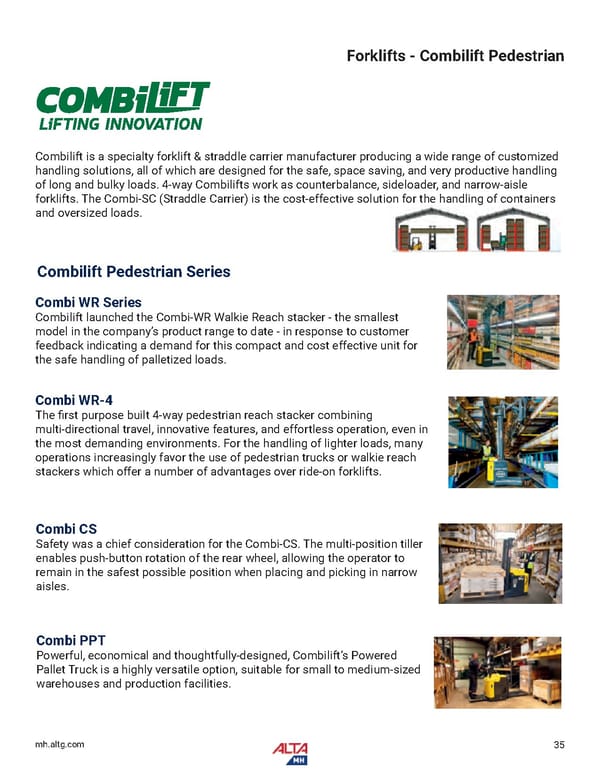 Alta Material Handling Full Line Product Catalog: Midwest - Page 37