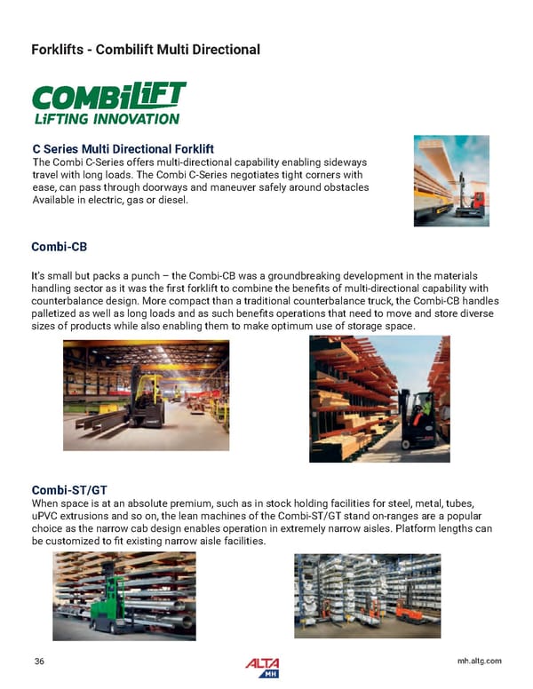 Alta Material Handling Full Line Product Catalog: Midwest - Page 38