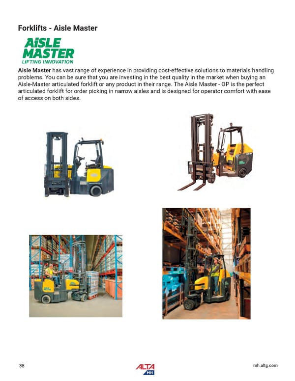 Alta Material Handling Full Line Product Catalog: Midwest - Page 40