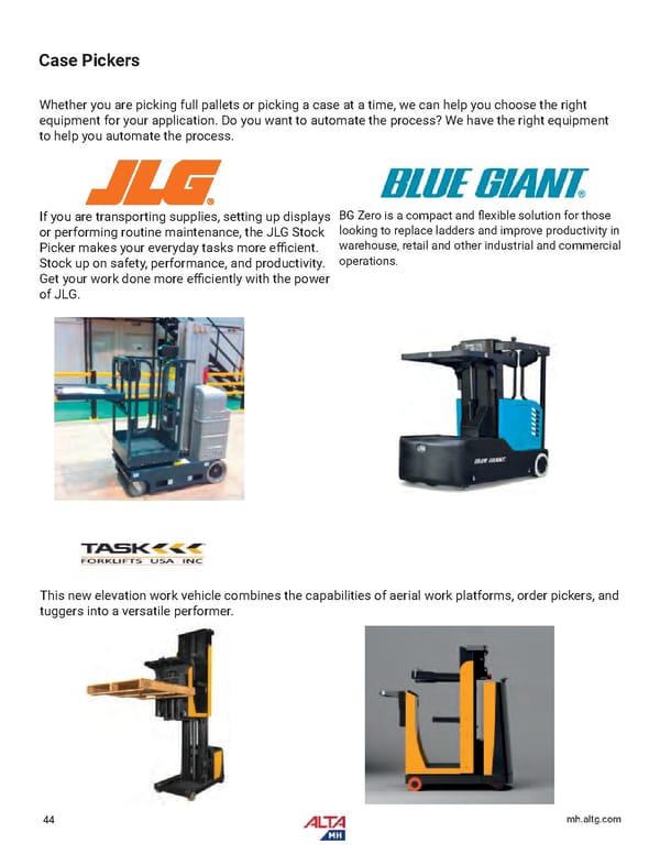 Alta Material Handling Full Line Product Catalog: Midwest - Page 46