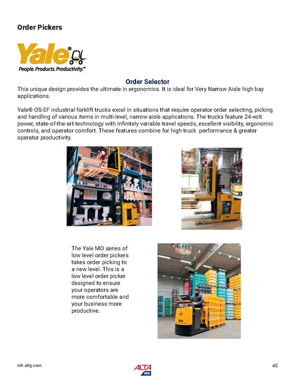 Alta Material Handling Full Line Product Catalog: Midwest - Page 47