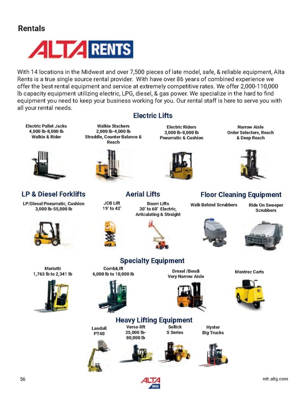 Alta Material Handling Full Line Product Catalog: Midwest - Page 58