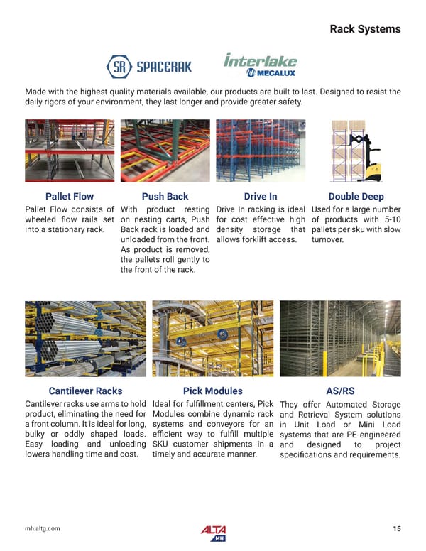 Alta Material Handling Midwest Product Catalog 2024 - Page 17