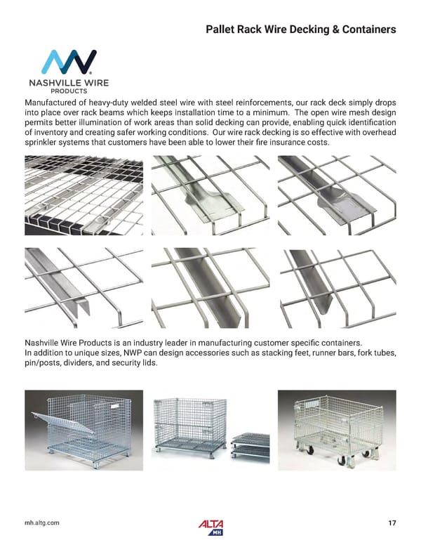 Alta Material Handling Midwest Product Catalog 2024 - Page 19