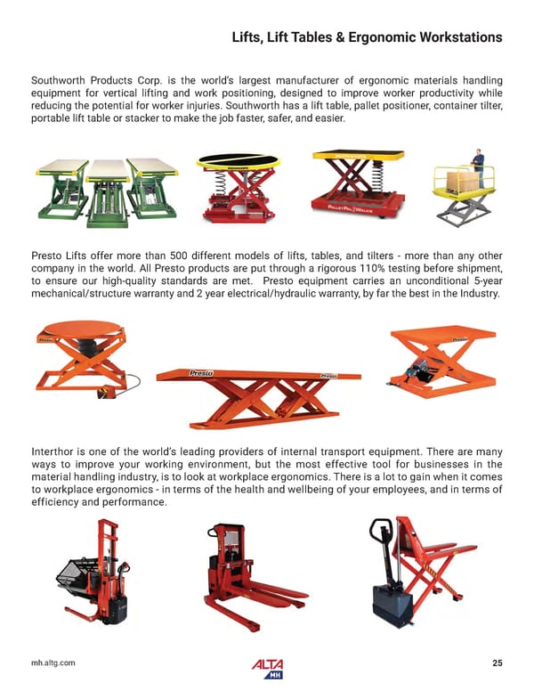 Alta Material Handling Midwest Product Catalog 2024 - Page 27