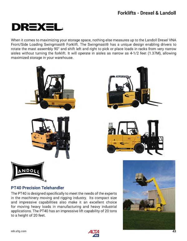 Alta Material Handling Midwest Product Catalog 2024 - Page 45