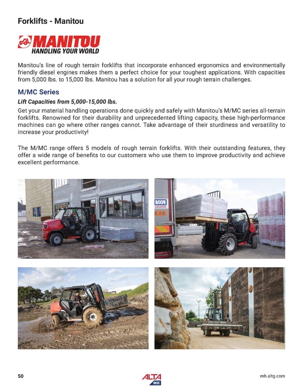 Alta Material Handling Midwest Product Catalog 2024 - Page 52