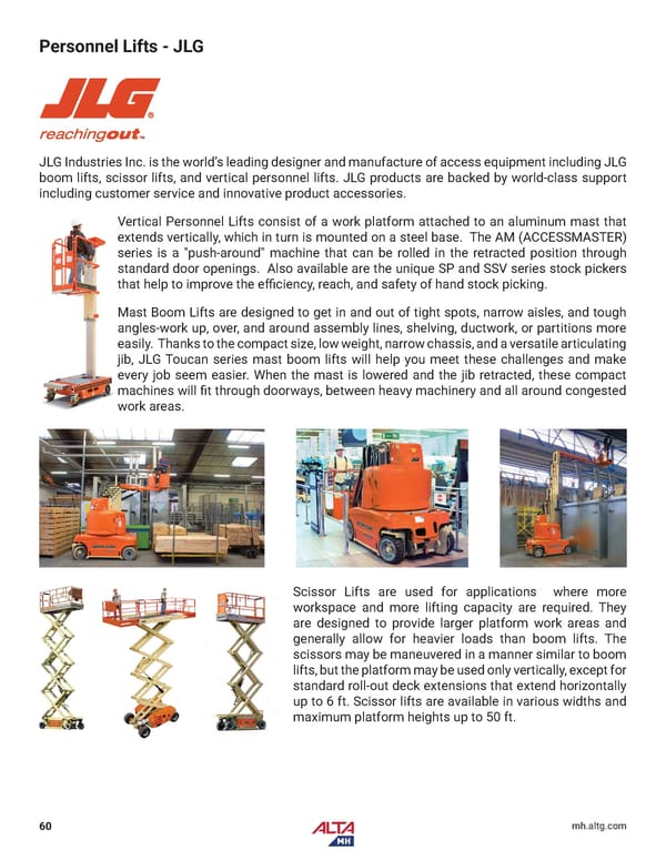 Alta Material Handling Midwest Product Catalog 2024 - Page 62