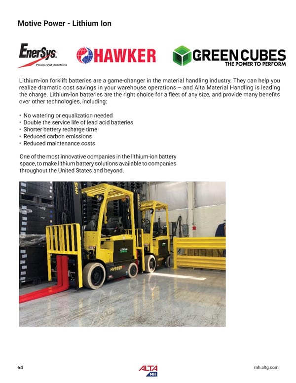Alta Material Handling Midwest Product Catalog 2024 - Page 66