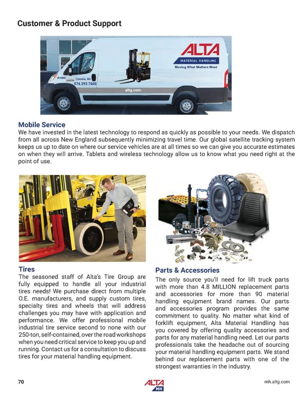 Alta Material Handling Midwest Product Catalog 2024 - Page 72