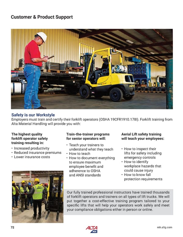 Alta Material Handling Midwest Product Catalog 2024 - Page 74