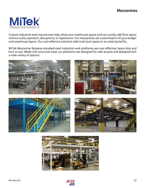 Alta Material Handling New England Product Catalog 2024 - Page 25