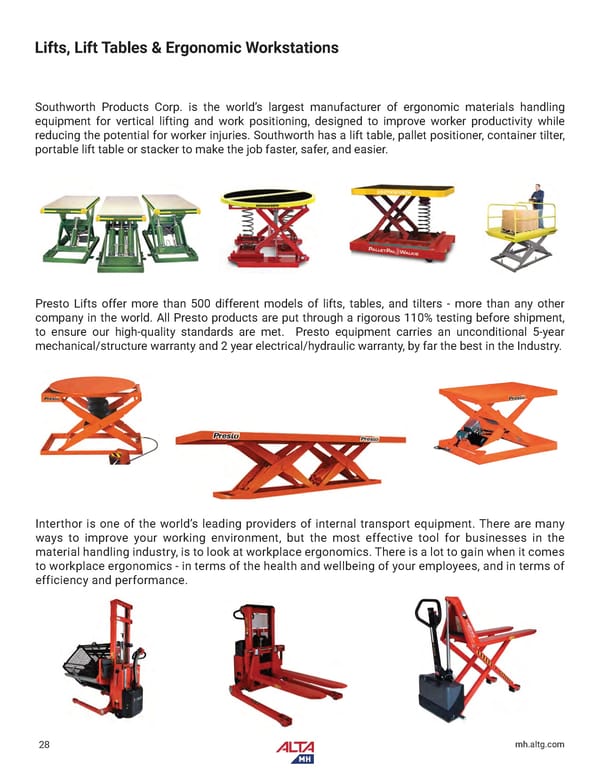 Alta Material Handling New England Product Catalog 2024 - Page 30