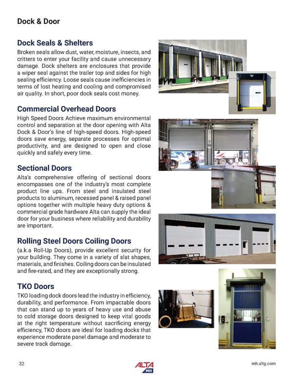 Alta Material Handling New England Product Catalog 2024 - Page 34