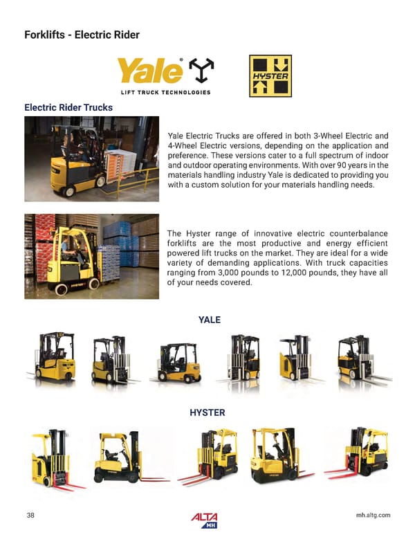 Alta Material Handling New England Product Catalog 2024 - Page 40
