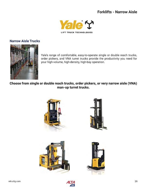Alta Material Handling New England Product Catalog 2024 - Page 41