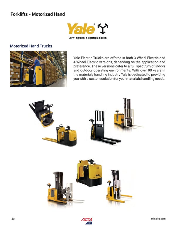 Alta Material Handling New England Product Catalog 2024 - Page 42