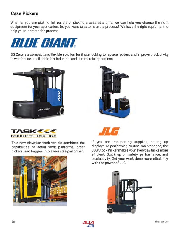 Alta Material Handling New England Product Catalog 2024 - Page 60