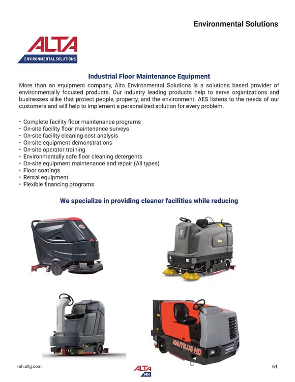 Alta Material Handling New England Product Catalog 2024 - Page 63
