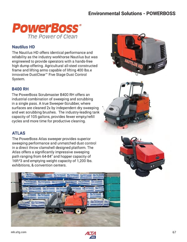 Alta Material Handling New England Product Catalog 2024 - Page 69