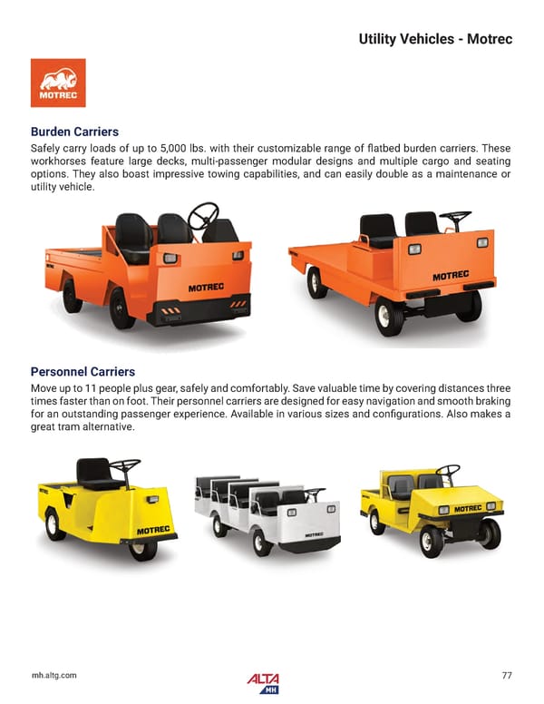 Alta Material Handling New England Product Catalog 2024 - Page 79