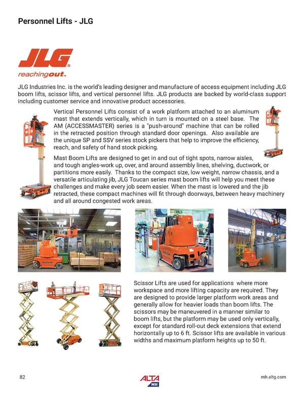 Alta Material Handling New England Product Catalog 2024 - Page 84