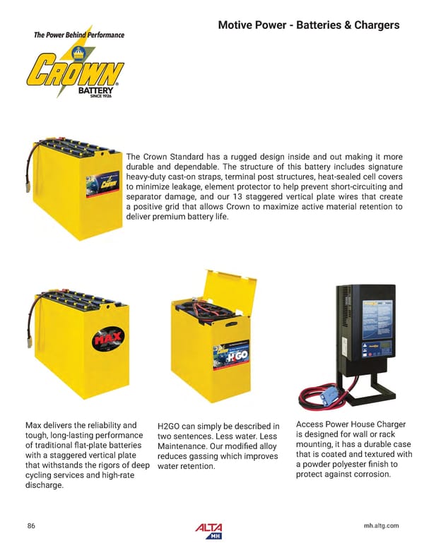 Alta Material Handling New England Product Catalog 2024 - Page 88