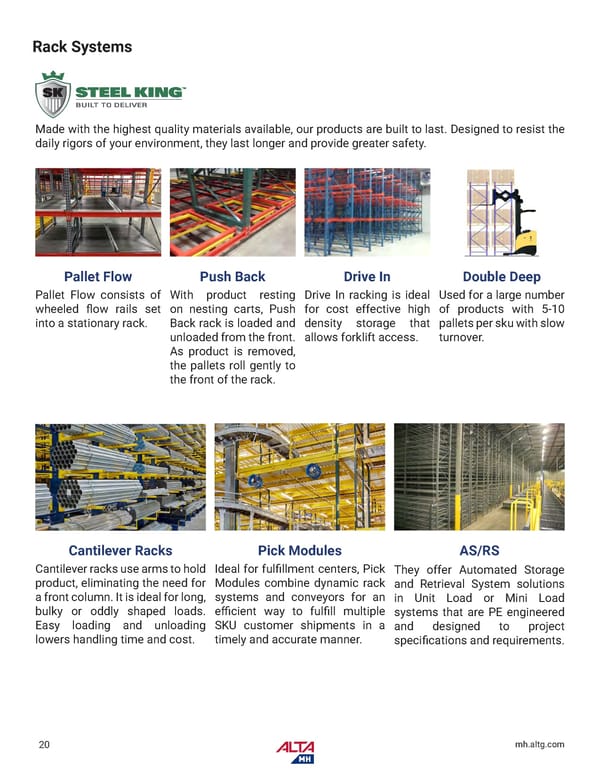 Alta Material Handling Catalog New York Metro 2024 - Page 22