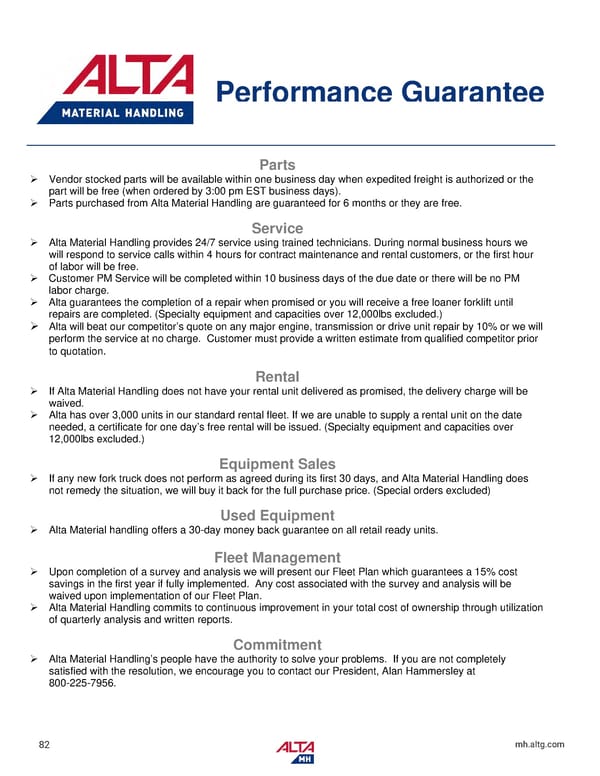 Alta Material Handling Catalog New York Metro 2024 - Page 84