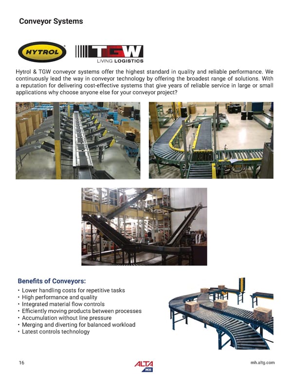 Alta Material Handling Catalog New York Upstate 2024 - Page 18