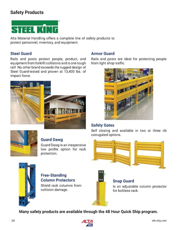 Alta Material Handling Catalog New York Upstate 2024 - Page 26