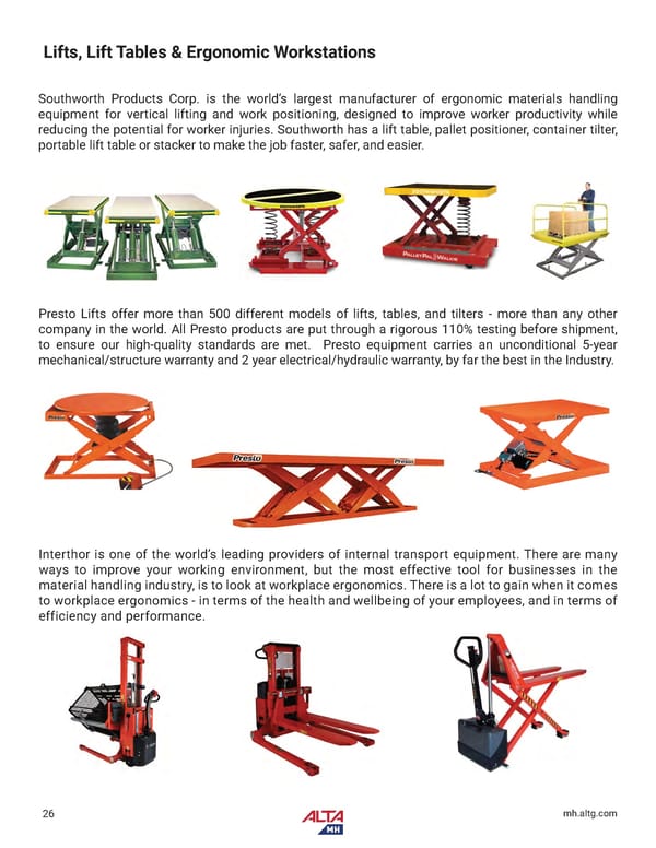 Alta Material Handling Catalog New York Upstate 2024 - Page 28