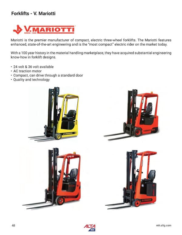 Alta Material Handling Catalog New York Upstate 2024 - Page 50