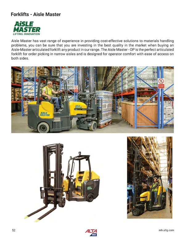 Alta Material Handling Catalog New York Upstate 2024 - Page 54