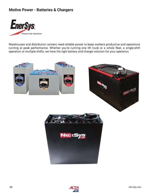 Alta Material Handling Catalog New York Upstate 2024 - Page 82