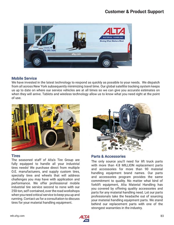 Alta Material Handling Catalog New York Upstate 2024 - Page 85