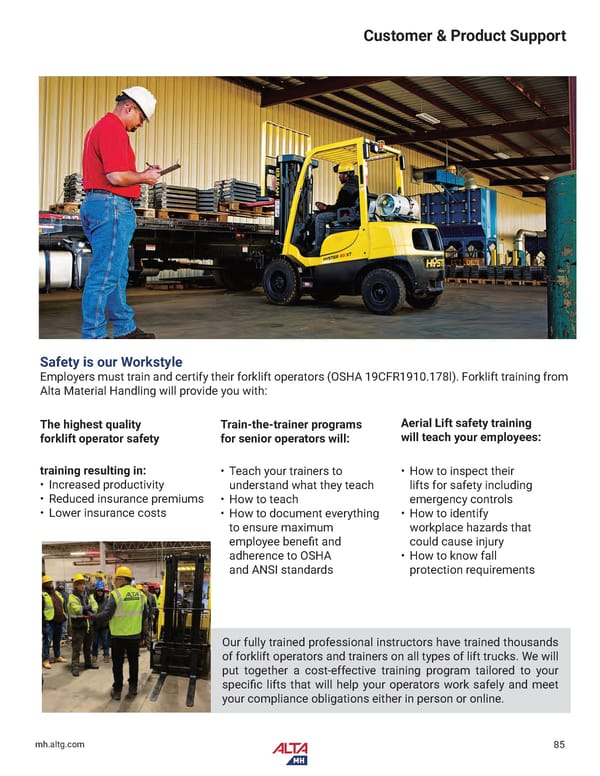 Alta Material Handling Catalog New York Upstate 2024 - Page 87
