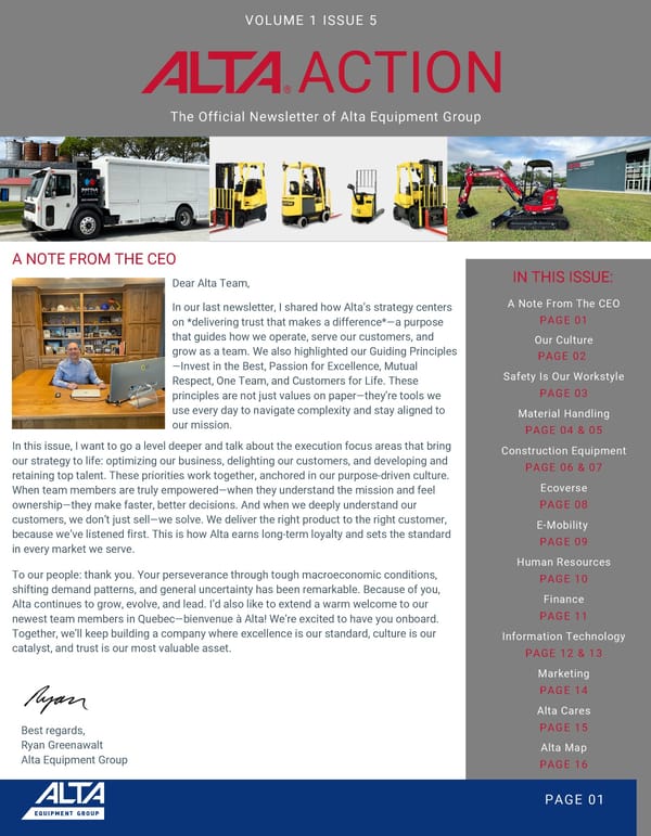 Alta Action - Volume 1 Issue 5 - Page 1