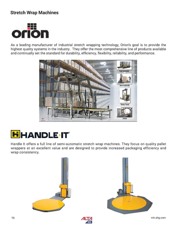 Alta Material Handling NY Upstate Product Catalog 2026 - Page 18