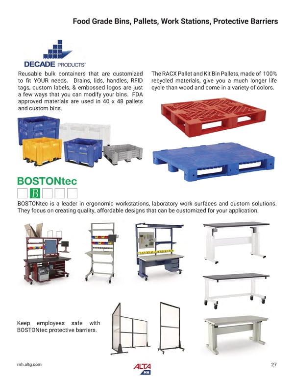 Alta Material Handling NY Upstate Product Catalog 2026 - Page 29