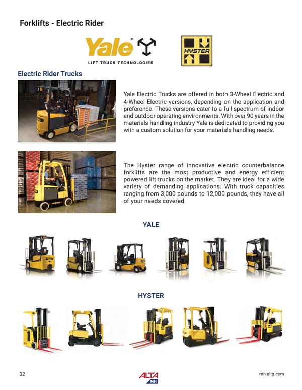 Alta Material Handling NY Upstate Product Catalog 2026 - Page 34