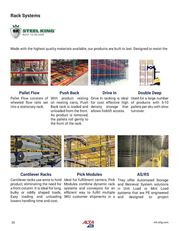 Alta Material Handling New England Product Catalog 2026 - Page 22