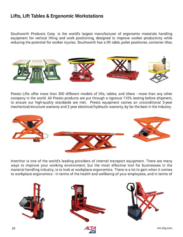 Alta Material Handling New England Product Catalog 2026 - Page 30
