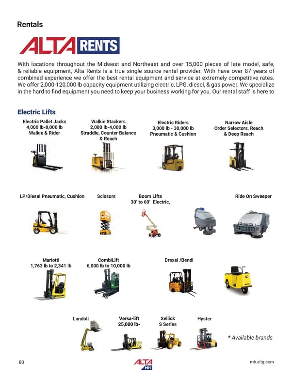 Alta Material Handling New England Product Catalog 2026 - Page 82